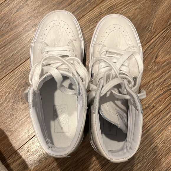 Vans sk8 hi Stacked White 6.5 leather - Picture 6 of 9